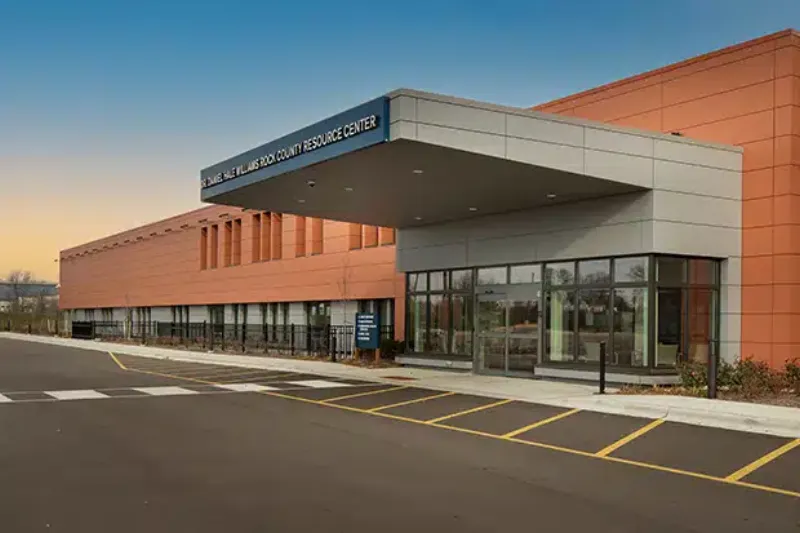 Rock County Human Services Department facility in Janesville, Wisconsin