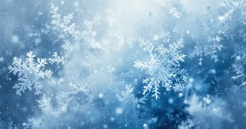 Abstract cold white and blue frost texture (illustration)