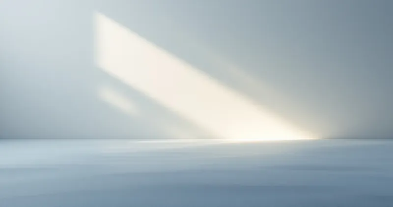 Pale blue-grey gradient of morning light across a smooth plain surface (illustration)
