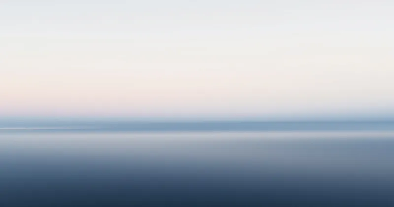 Two calm horizons meeting in a soft gradient (illustration)